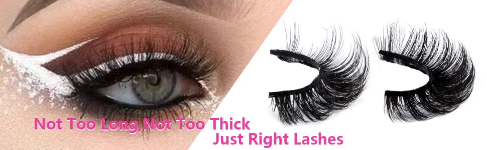 Leipple False Eyelashes 7 Pairs - Professional Reusable 8D Lashes - Natural Wispy Thick Fluffy Fake Eyelashes Faux Eyelashes (G610) - false eyelashes