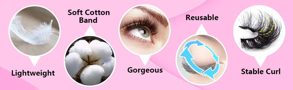 Leipple False Eyelashes 7 Pairs - Professional Reusable 8D Lashes - Natural Wispy Thick Fluffy Fake Eyelashes Faux Eyelashes (G610) - product information 28