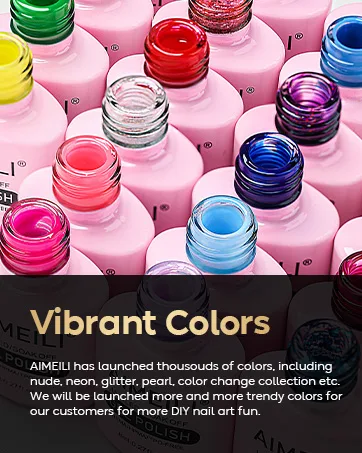 AIMEILI Soak Off UV LED Temperature Colour Changing Chameleon Gel Nail Polish - Hot Pink to Glitter White (TC04) 10ml - product information 15