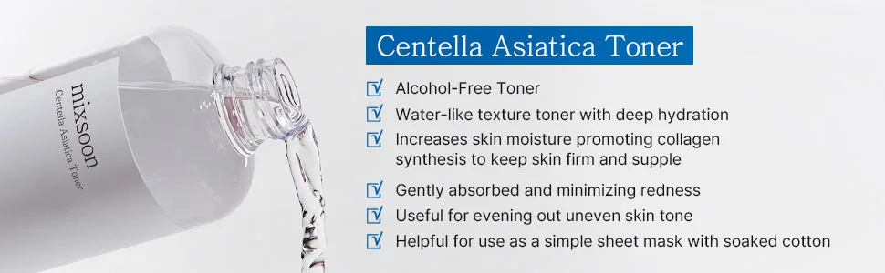 Mixsoon Centella Asiatica Toner 5.07 fl oz / 150 ml - Centella Asiatica Toner 150ml