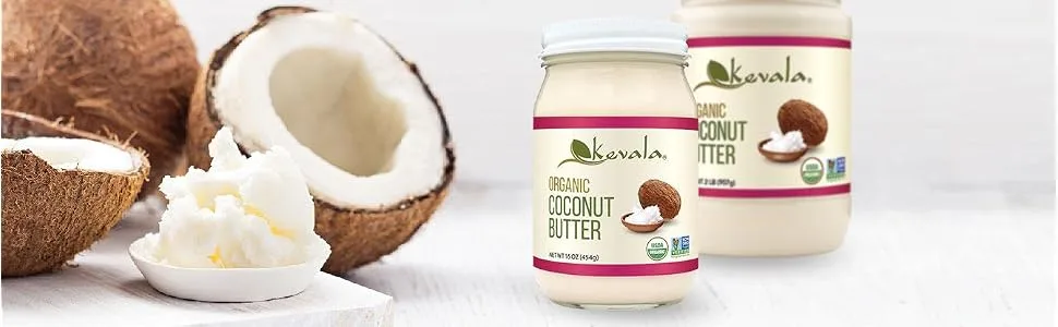 Kevala Organic Coconut Butter 2 lbs - coconut butter, organic coconut,coconut manna, coconut puree, coconut cream,