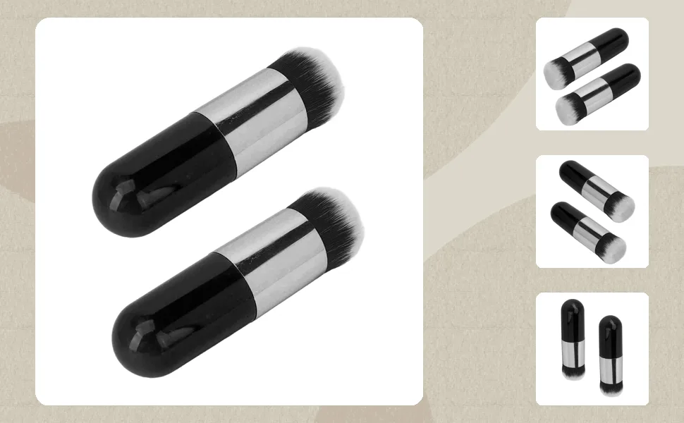Plump Makeup Brush Soft Bristles Comfortable Face Cosmetic Brush for Liquid Powder - 1410230067311-1