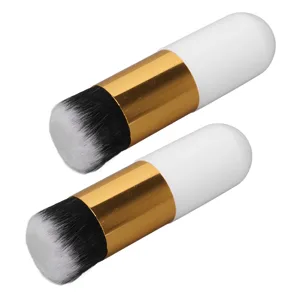 Chubby Cosmetic Brush 2 Pieces Durable Facial Makeup Brush Easy to Clean Skin-Friendly Round Handle for School - product information 20