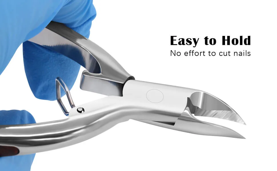 Sharp Ingrown Toenail Clippers Precision Toenail Clippers for Thick and Ingrown Nails Stainless Steel Nail Clipper Scissors Cutter Basic Nail Clipper - Toe Nail Clippers for Thick Nails