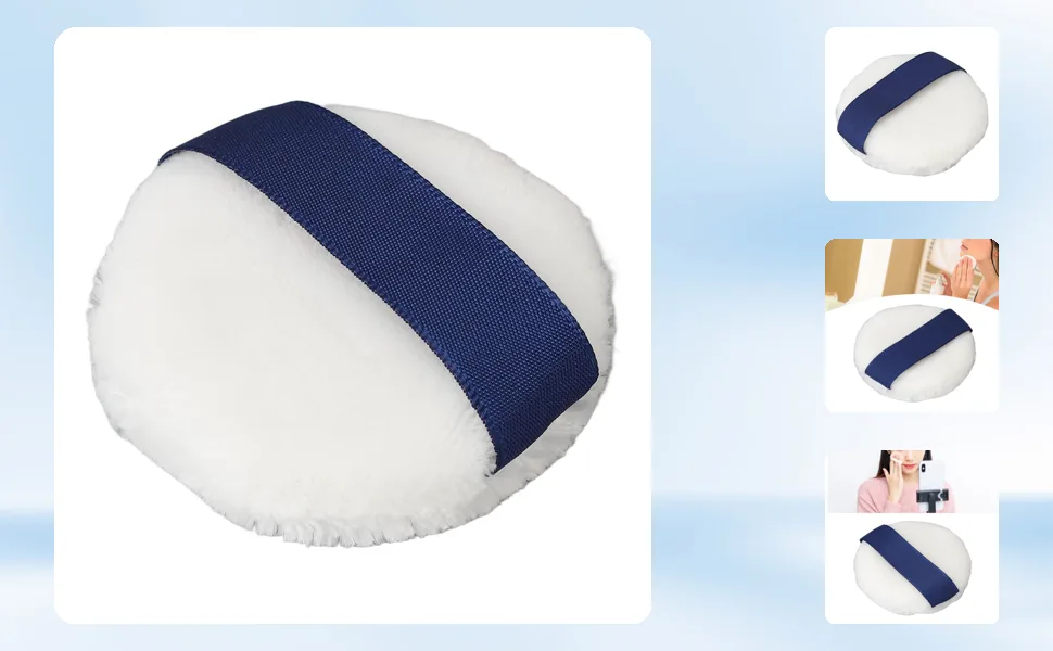 Makeup Blender Puff Lightweight Dark Blue Reversible Makeup Sponge Large for Office for Party - 1410230065811-1