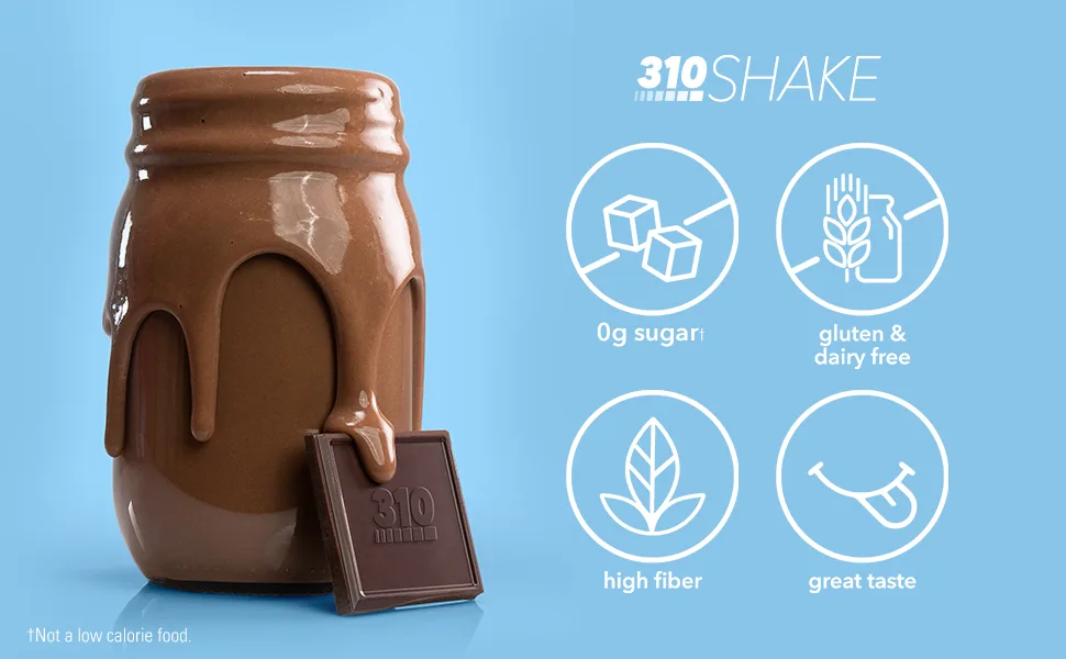 Keto Starter Kit by 310 Nutrition - Kit Includes Vegan Organic Meal Replacement Shake Sample Chocolate, Vanilla & Horchata, 2 oz MCT Oil, and Shaker Cup  Variety - Chocolate Shake Pour