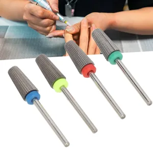 Nail Grinding Heads Tungsten Steel Nail Art Drill Bits Different Roughness Remove Nail Gel for Home for Pedicure - product information 20