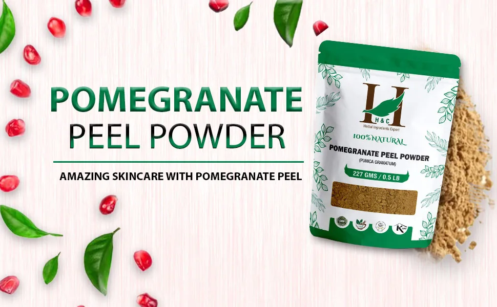 H&C 100% Natural Pomegranate Peel Powder (Punica grantum) - 227 g / 0.5 lb - SPN-FOR1