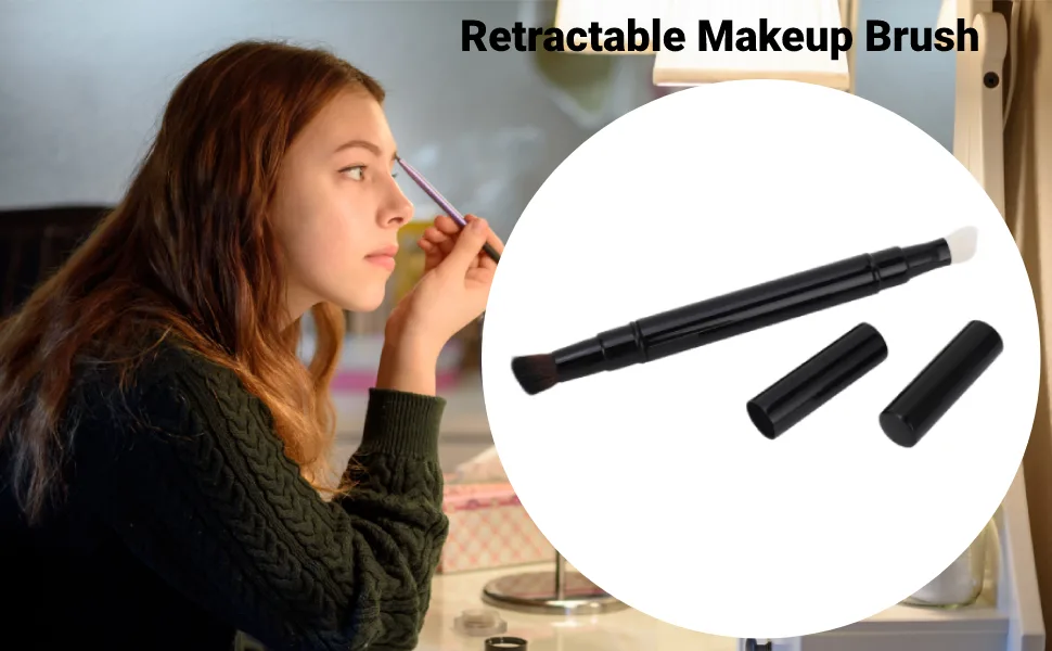 Eye Shadow Brush Retractable Makeup Brush Dual Ended for Home - Retractable Makeup Brush
