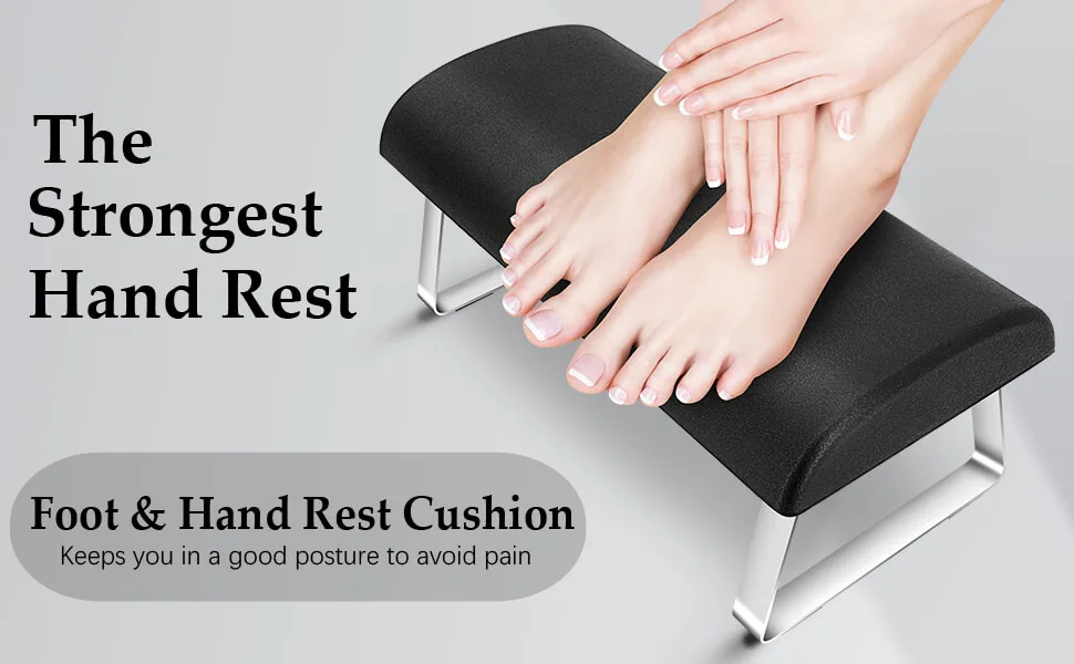Nail Arm Rest Cushion Professional Nail Hand Rest Anti-slip Nail Pillow Arm Rest Manicure Hand Rest for Nail Tech Salon Use - B0BZP67C2D