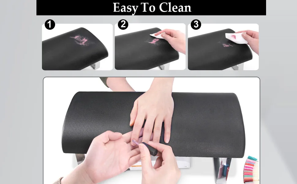 Nail Arm Rest Cushion Professional Nail Hand Rest Anti-slip Nail Pillow Arm Rest Manicure Hand Rest for Nail Tech Salon Use - B0BZP67C2D