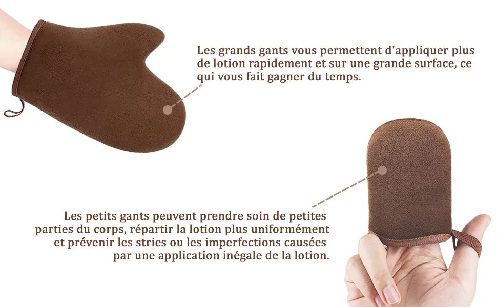 LATRAT Self-Tanning Applicator Glove for Face and Body Double-Sided Reusable Self-Tanning Gloves - Self-Tanning Applicator Glove