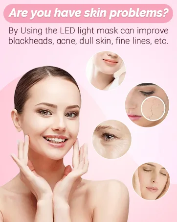 LED Face Light Therapy Mask: Spray Function LED Face Mask - 6 Colors LED Mask Light Therapy for Anti-Wrinkle Skin Care - LED Face Mask