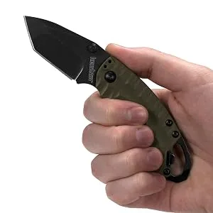 Kershaw Shuffle II Folding Pocket Knife, Small, Lightweight Utility and Multi-Function Knife, Multiple Styles 8750TOLBW - knife flipper, flip open, flip open knifes, switchblade knives, assisted opening knives, switchblade