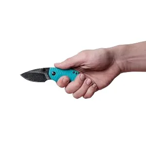 Kershaw Shuffle Folding Pocket Knife, Compact Utility and Multi-Function Every Day Carry, Multiple Styles 8700TEALBW - knife flippers, flip open, flip open knifes, switchblade knives, assisted opening knives