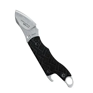 Kershaw Cinder Multi-Function Folding Pocketknife (1025) 1.4 Inch 3Cr13 Stonewashed Blade Manual Opening Liner Lock Bottle Opener Keychain Carry Black Glass-Filled Nylon Handle 0.9 oz - pocketknife opening, knife opening features, knife opening, assisted open knifes, switchblade knives