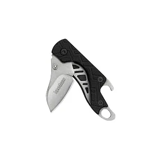 Kershaw Cinder Multi-Function Folding Pocketknife (1025) 1.4 Inch 3Cr13 Stonewashed Blade Manual Opening Liner Lock Bottle Opener Keychain Carry Black Glass-Filled Nylon Handle 0.9 oz - steel, steel types, kershaw steel, knife steel, high quality steel, steel knives, pocketknife steel