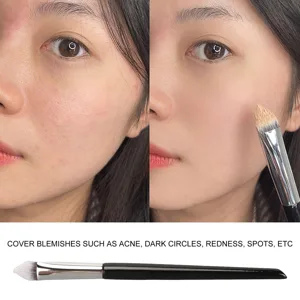 Triangular Head Concealer Brush Professional Portable Soft Hair Makeup Highlighter Brush for Women with Multiple Use Ergonomic Design and Portable - 1410230009611-2
