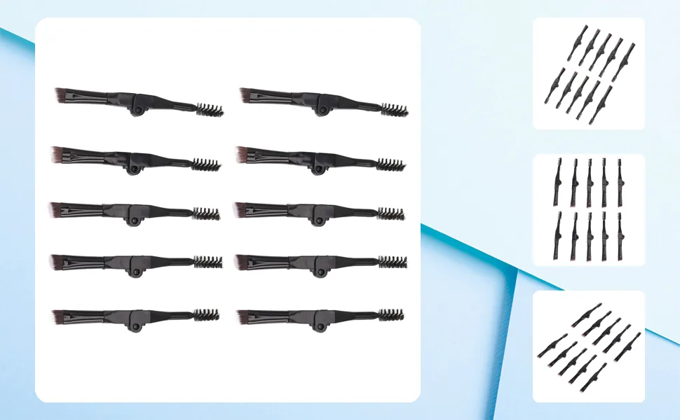 Eyelash Brush Comb Durable Portable Eyebrow Brush Practical Dual Ended Multifunctional for Makeup for Travel - 1410230102911-1