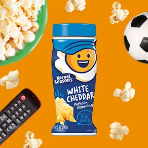 Kernel Season's White Cheddar Seasoning, 8.5 Ounce Shakers (Pack of 2) White Cheddar 8.5 Ounce (Pack of 2) - jumbo large kernel season popcorn seasoning white cheddar tv binge watch
