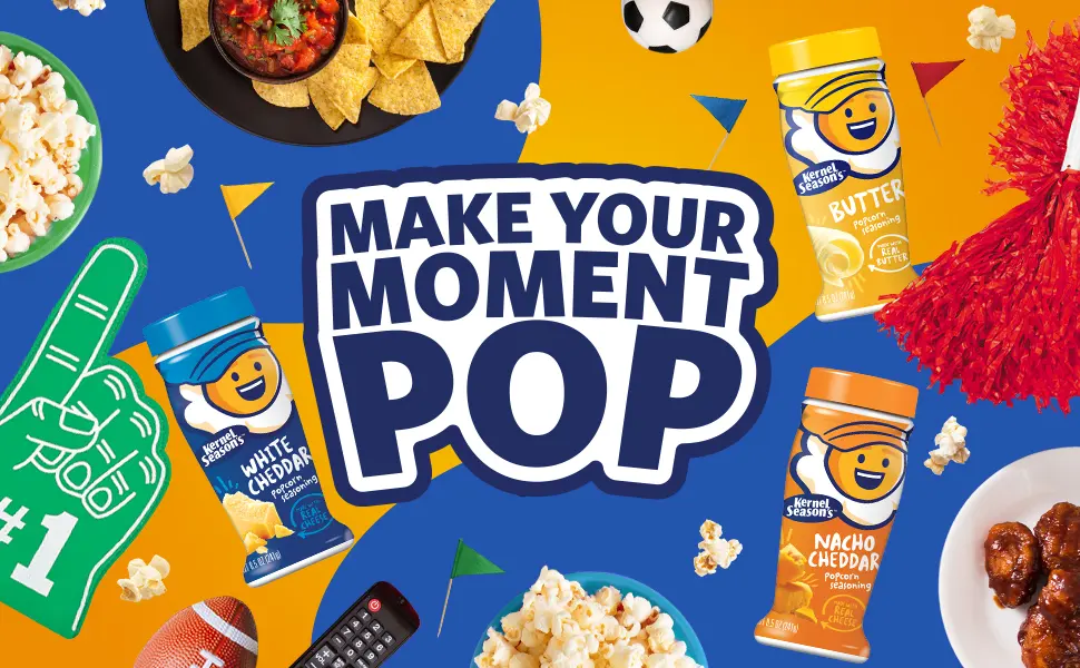 Kernel Season's White Cheddar Seasoning, 8.5 Ounce Shakers (Pack of 2) White Cheddar 8.5 Ounce (Pack of 2) - make your moment pop popcorn kernel season seasoning flavor nacho cheese white cheddar kettle corn