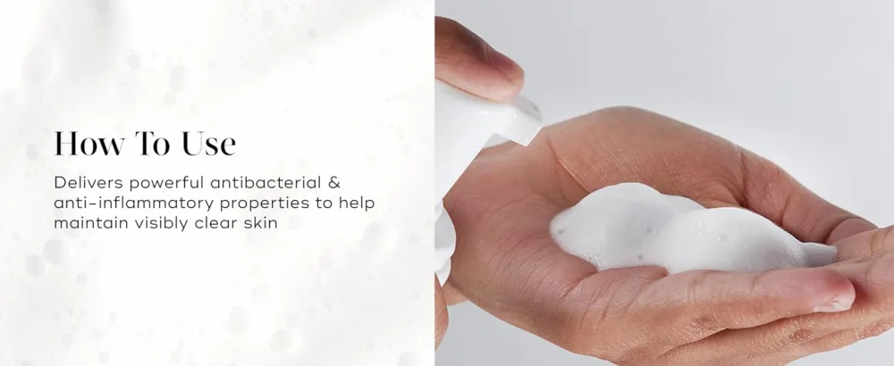 Medik8 Clarifying Foam - Refreshing AHA/BHA Blemish Cleanser - Hydrates & Smooths - For Blemish-Prone Skin - 150ml - How To Use