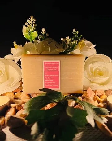 Natureza Organic Multani Mitti soap Bentonite Clay soap Fuller's Earth Soap for Blackheads Oily Skin 90g - rice main