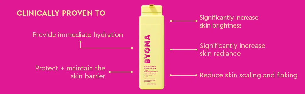 BYOMA BODY Brightening Body Lotion 400ml - Benefiits
