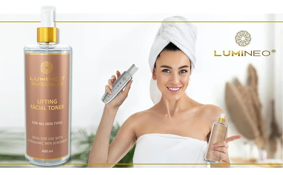 Lumineo Tonic (400ml) Designed for Sonic Peeling Devices and dermarollers. Supports Cleansing During Peeling procedures. (Lifting) - TONIC LIFTING 1