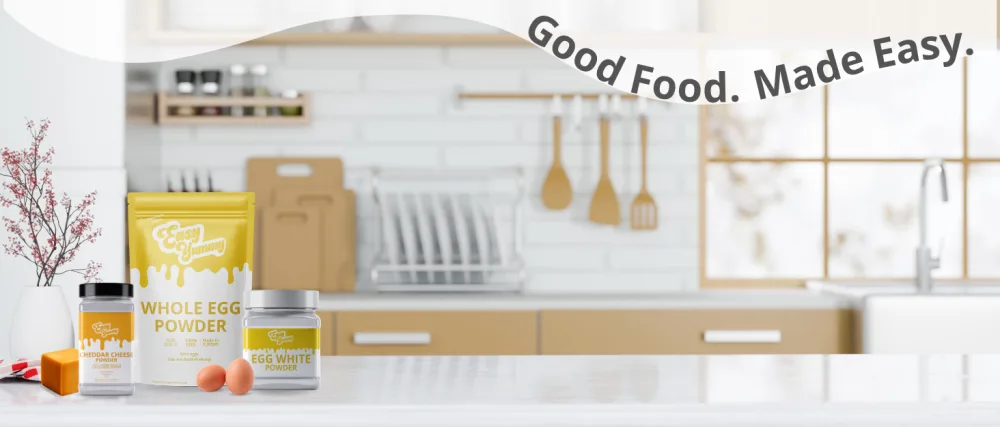 Easy Yummy Egg White Powder For Baking 1kg 100% Powdered eggs - cheese powder egg powder cheddar cheese popcorn seasoning powdered egg egg white powder