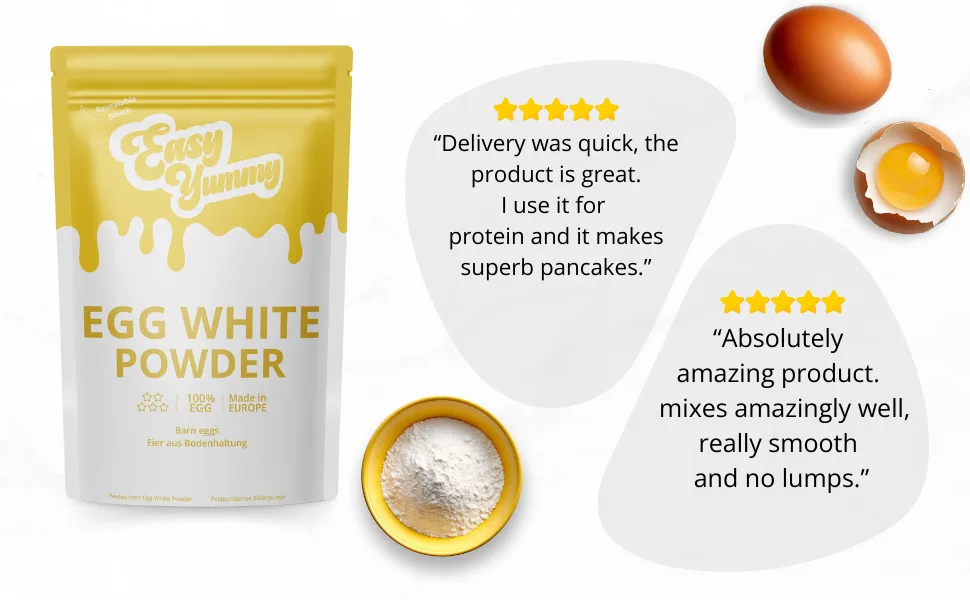 Easy Yummy Egg White Powder For Baking 1kg 100% Powdered eggs - egg white powder