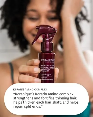 Keranique Keratin Conditioner Deep Hydration for Hair Growth and Thinning Hair, Volumizing, 8 Ounce 8 Fl Oz (Pack of 1) - using the keranique shampoo and conditioner for thinning hair for several months
