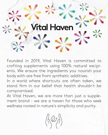 Complex Triple Action Formula - Iron Glycinate + Iron Citrate + Iron Gluconate and Non-Acid Vitamin C with Ginger for Maximum Absorption - Max Potency - Premium Ingredients - Vegan - Made in The UK - Vital Haven Our Story