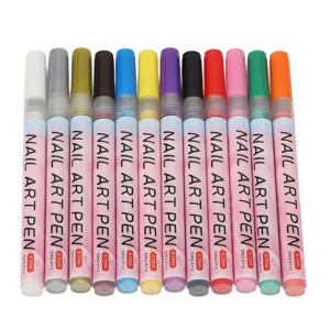 Nail Graffiti Pen Safe 12 Colors DIY Easy Grip Portable Nail Art Pens Set for Abstract Lines - product information 20