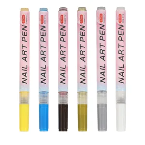 Nail Graffiti Pen Safe 12 Colors DIY Easy Grip Portable Nail Art Pens Set for Abstract Lines - product information 23