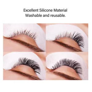 Eyelash Separator Tool Reusable Easy Cleaning Rubber Lash Extension Separator Yellow Silicone Assist in Separating Eyelashes During Grafting for Beauty Salon - 1417240012711-2