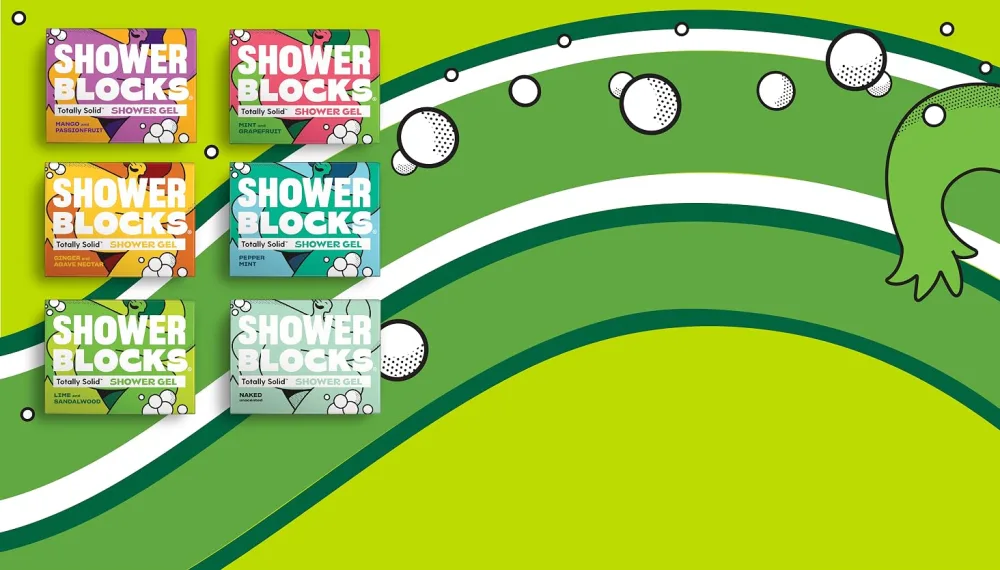 Shower Blocks - Ginge & Agave Nectar Solid Shower Gel | Plastic Cruelty and Paraben Free | Vegan | Moisturising Body Soap For The shower - solid shower gel, body soap, body wash, soap