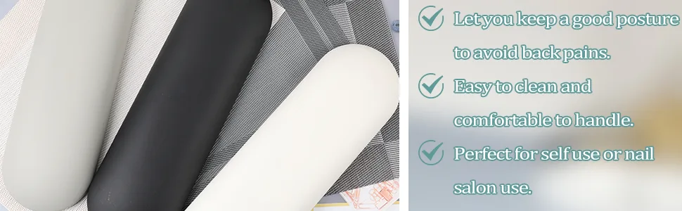 Nail Arm Rest with Mat Nail Cushion Hand Rest Professional Nail Tech Arm Rest Stand Manicure Hand Pillow for Nail Techs (White) - nail arm rest