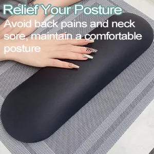 Nail Arm Rest with Mat Nail Cushion Hand Rest Professional Nail Tech Arm Rest Stand Manicure Hand Pillow for Nail Techs (White) - nail arm rest
