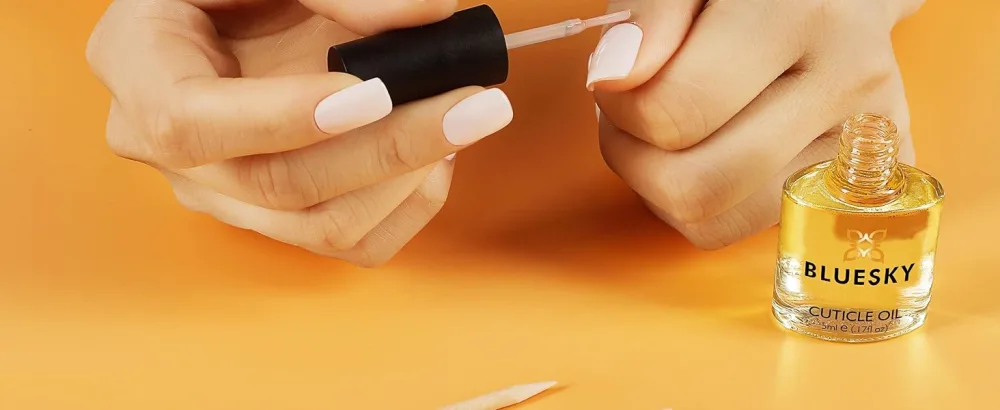 Bluesky 2 in1 Nail Brush & Pusher - cuticle oil