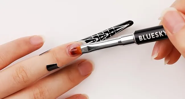 Bluesky 2 in1 Nail Brush & Pusher - gel polish