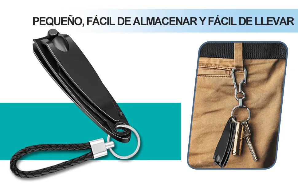 Xnourney Nail Clippers Set Premium Stainless Steel Nail and Toenail Cutters Set Nail Cutter Sets with Sharp Nail File(Black) - It is convenient for multifunctional daily use, portable and suitable for all kinds of human nails
