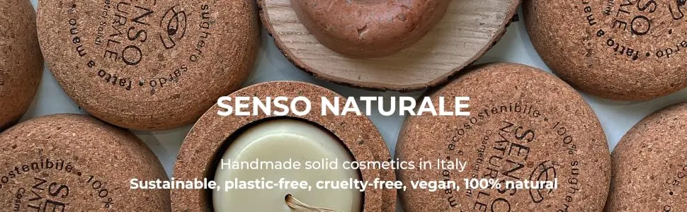 SENSO NATURALE Solid cleansing mousse - turmeric apricot oil - sensitive face makeup remover sensitive skin - vegan natural concentrate - corresponds to 300ml liquid - Hand made