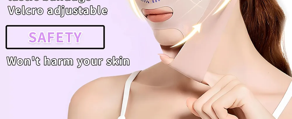 Face Bands V Line Lifting Mask Face Contouring Sleeping Anti-Wrinkle Band(Pink) - product information 5