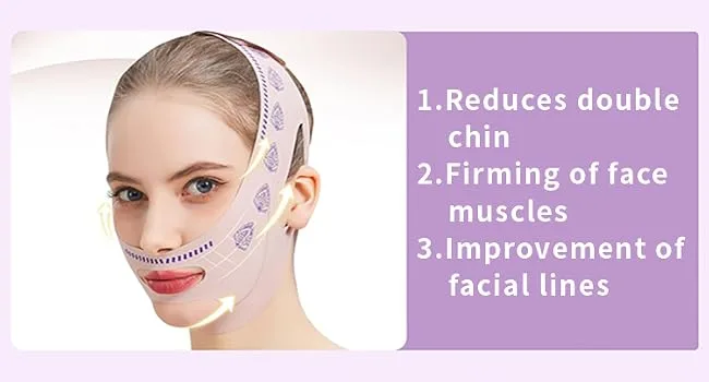Face Bands V Line Lifting Mask Face Contouring Sleeping Anti-Wrinkle Band(Pink) - product information 6