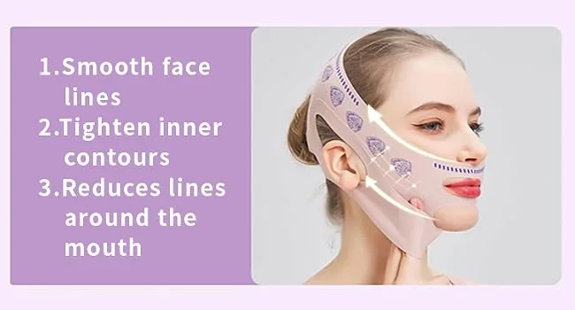 Face Bands V Line Lifting Mask Face Contouring Sleeping Anti-Wrinkle Band(Pink) - product information 7