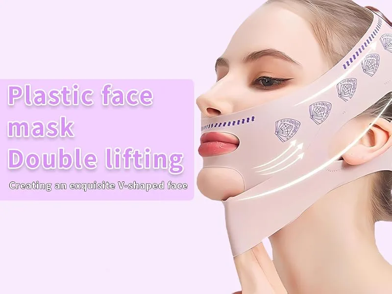 Face Bands V Line Lifting Mask Face Contouring Sleeping Anti-Wrinkle Band(Pink) - product information 8
