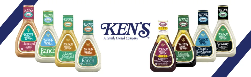 Ken's Steak House Fat Free Raspberry Pecan Dressing, 9 OZ - Kens