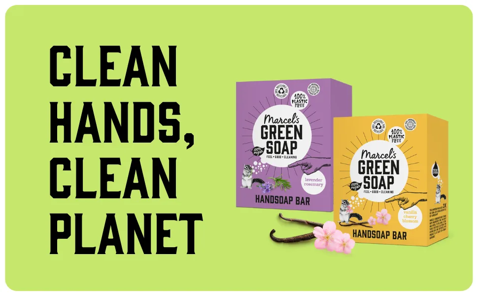 Marcel's Green Soap Hand Soap Bar Vanilla & Cherry Blossom - Vegan Plastic-Free and Long-Lasting Hand Cleanser - 90g Vanilla & Cherryblossom - Handsoap Bar