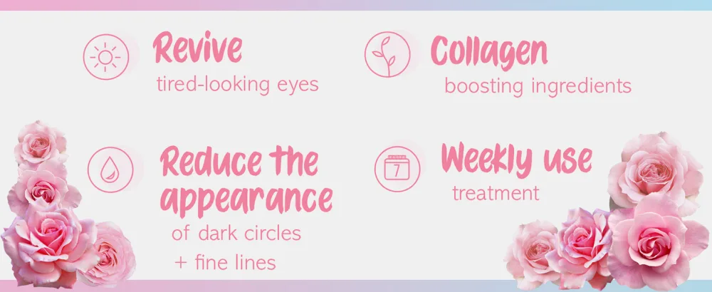 7th Heaven Soothing Hydrogel Under Eye Patches to Reduce the Appearance of Dark Circles and Fine Lines - Hydrogel Key Benefits
